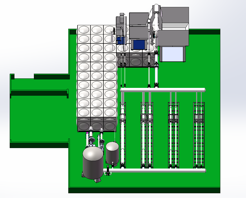 DN50-D200 Fully Automatic Water Meter Test Bench (Flat Layout Type - Mass Method)