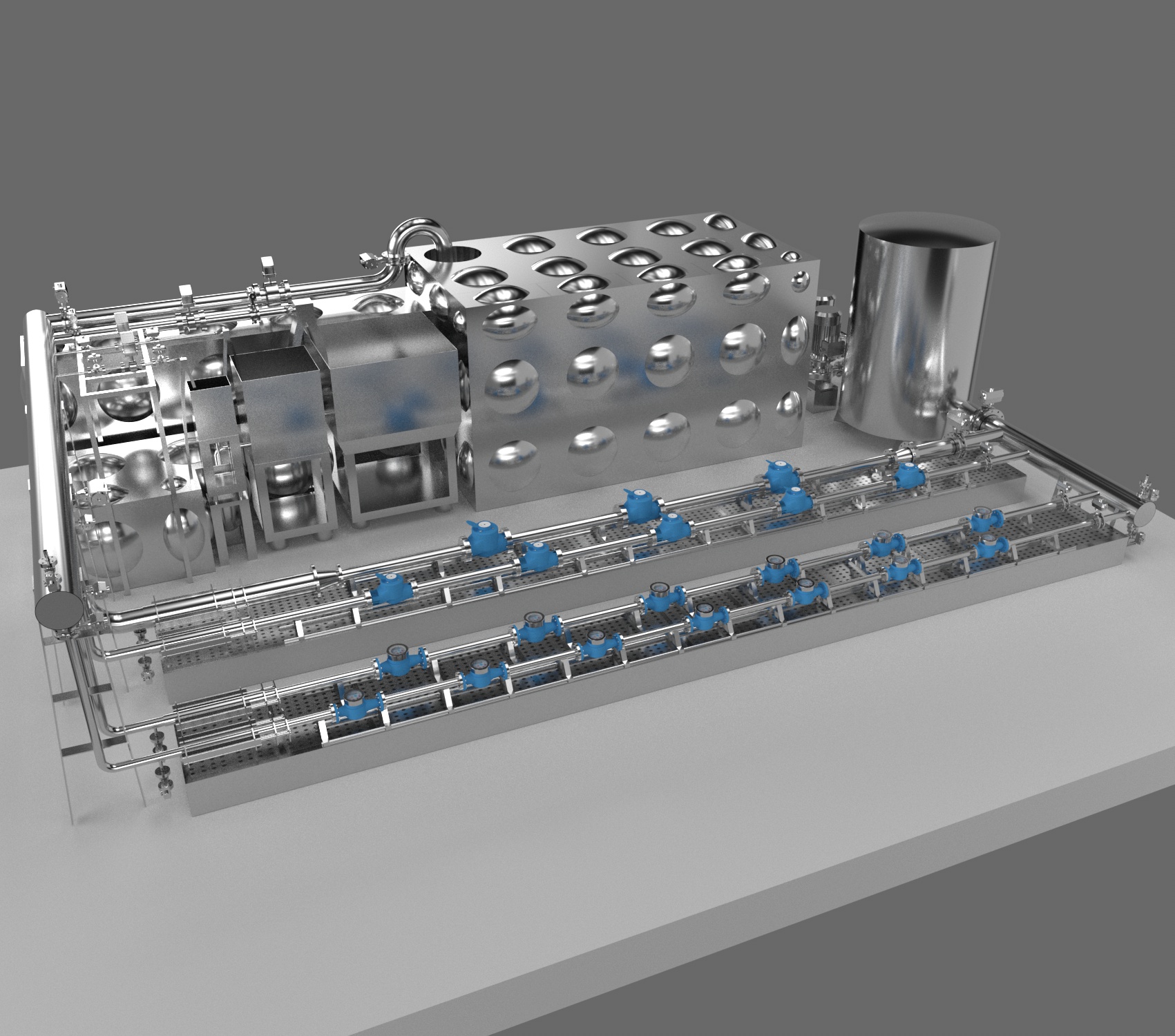 DN50-D300 Fully Automatic Water Flow Calibration Device (Flat Layout Type - Mass Method）