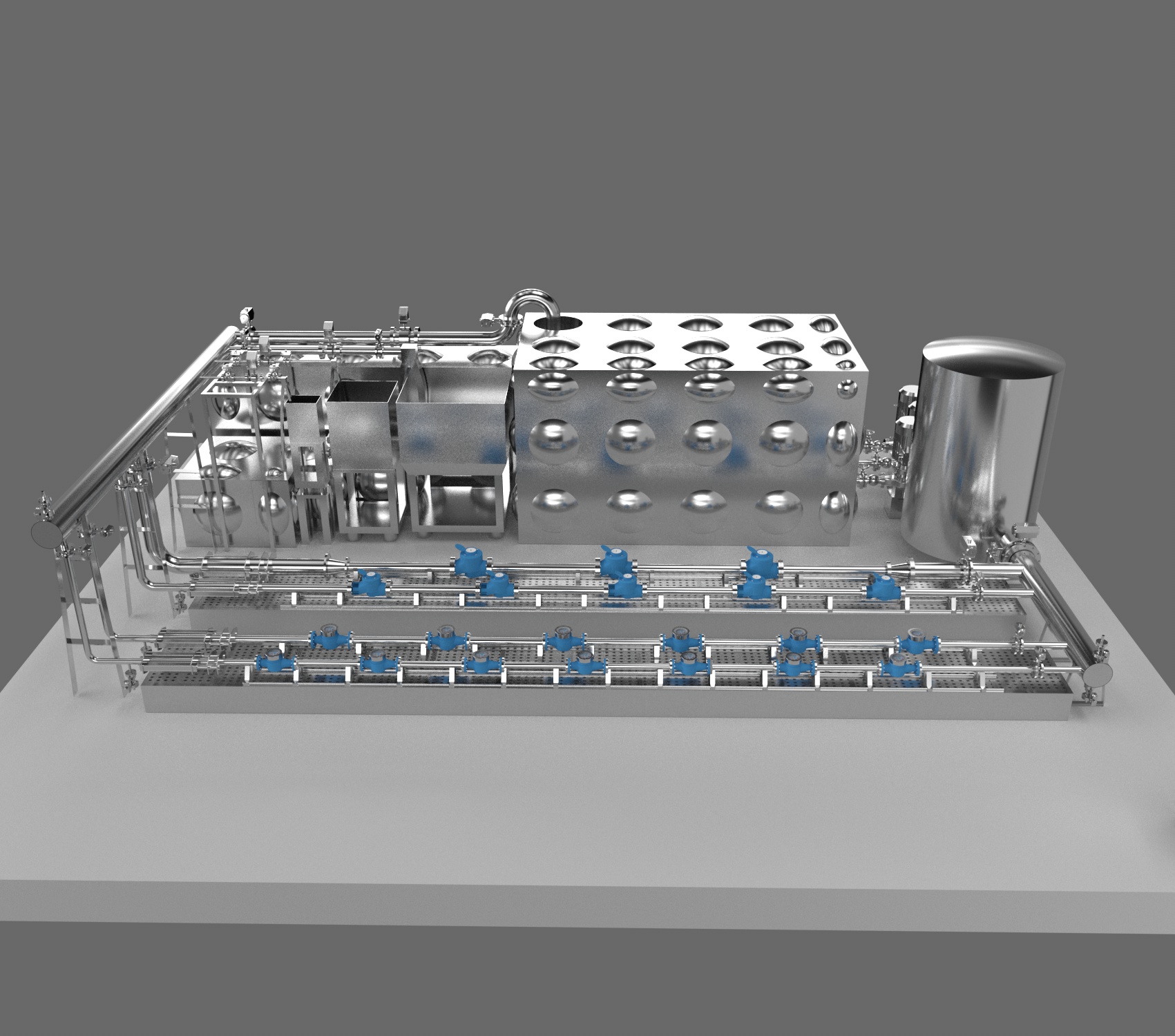 DN50-D300 Fully Automatic Water Meter Test Bench (Flat Layout Type -Standard Meter Method）