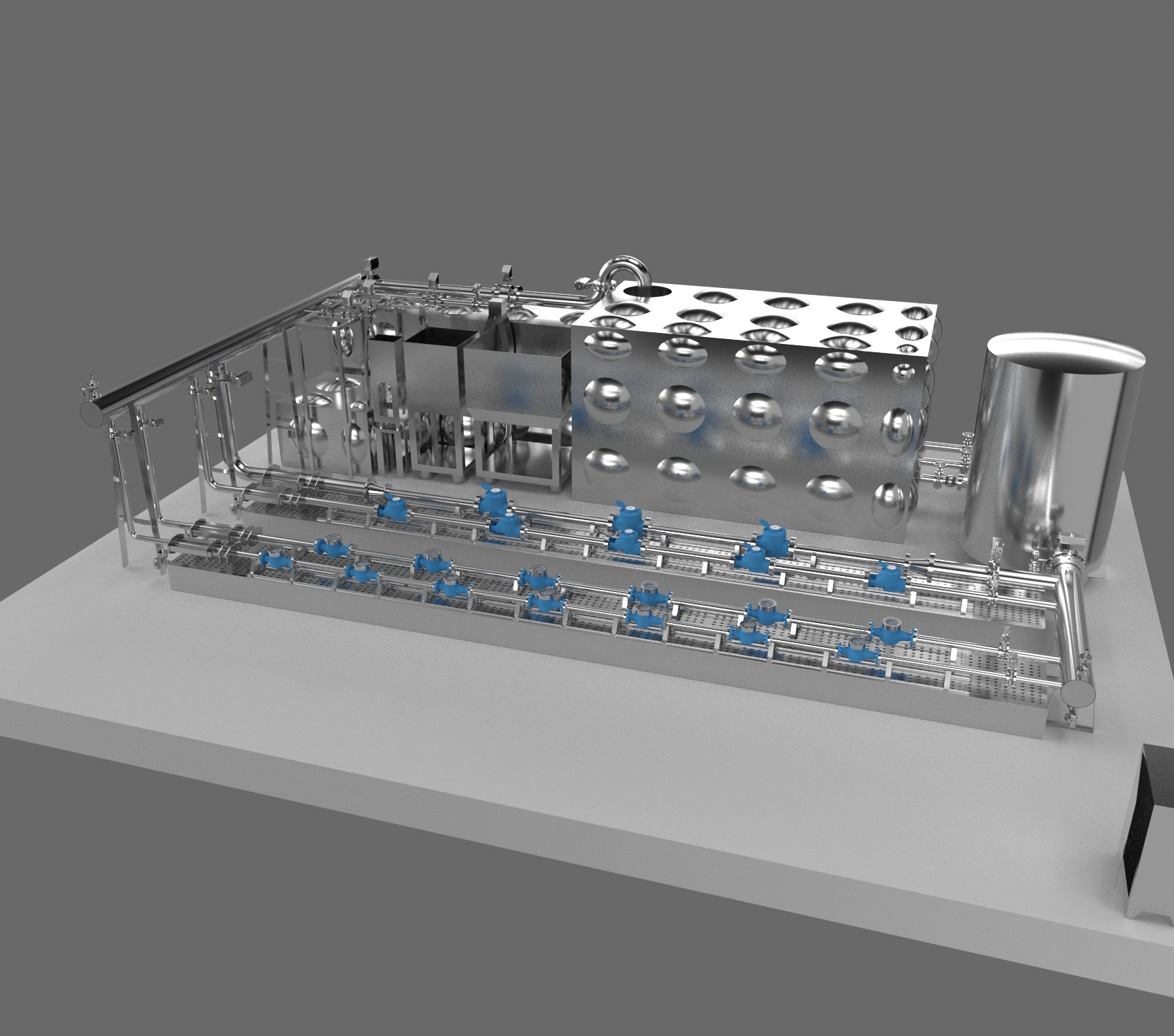 DN50-D300 Fully Automatic Water Flow Calibration Device (Flat Layout Type -Standard Meter Method）
