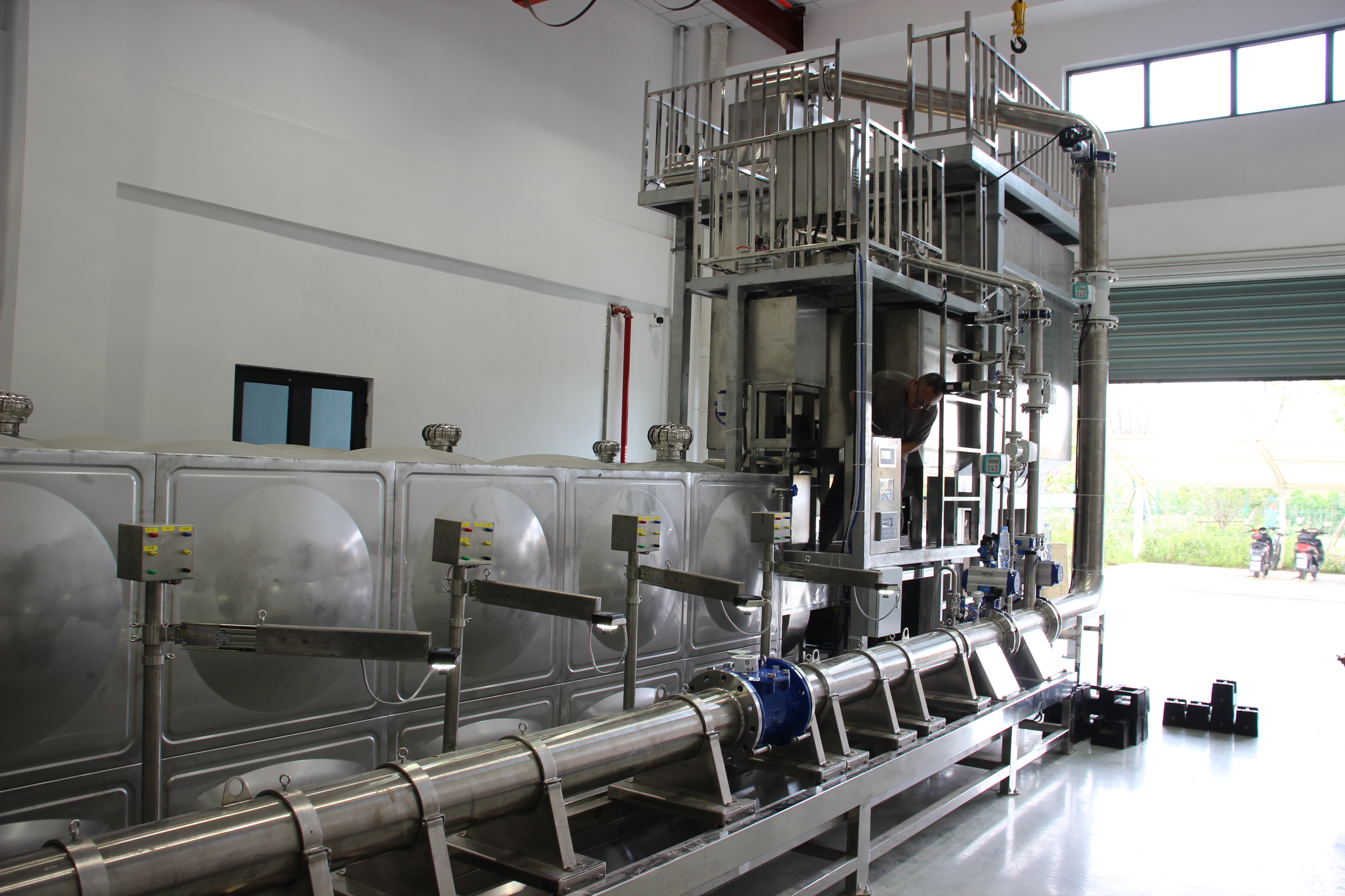 DN50-D200 Fully Automatic Water Flow Calibration Device (Tube-Replacement - Mass Method)