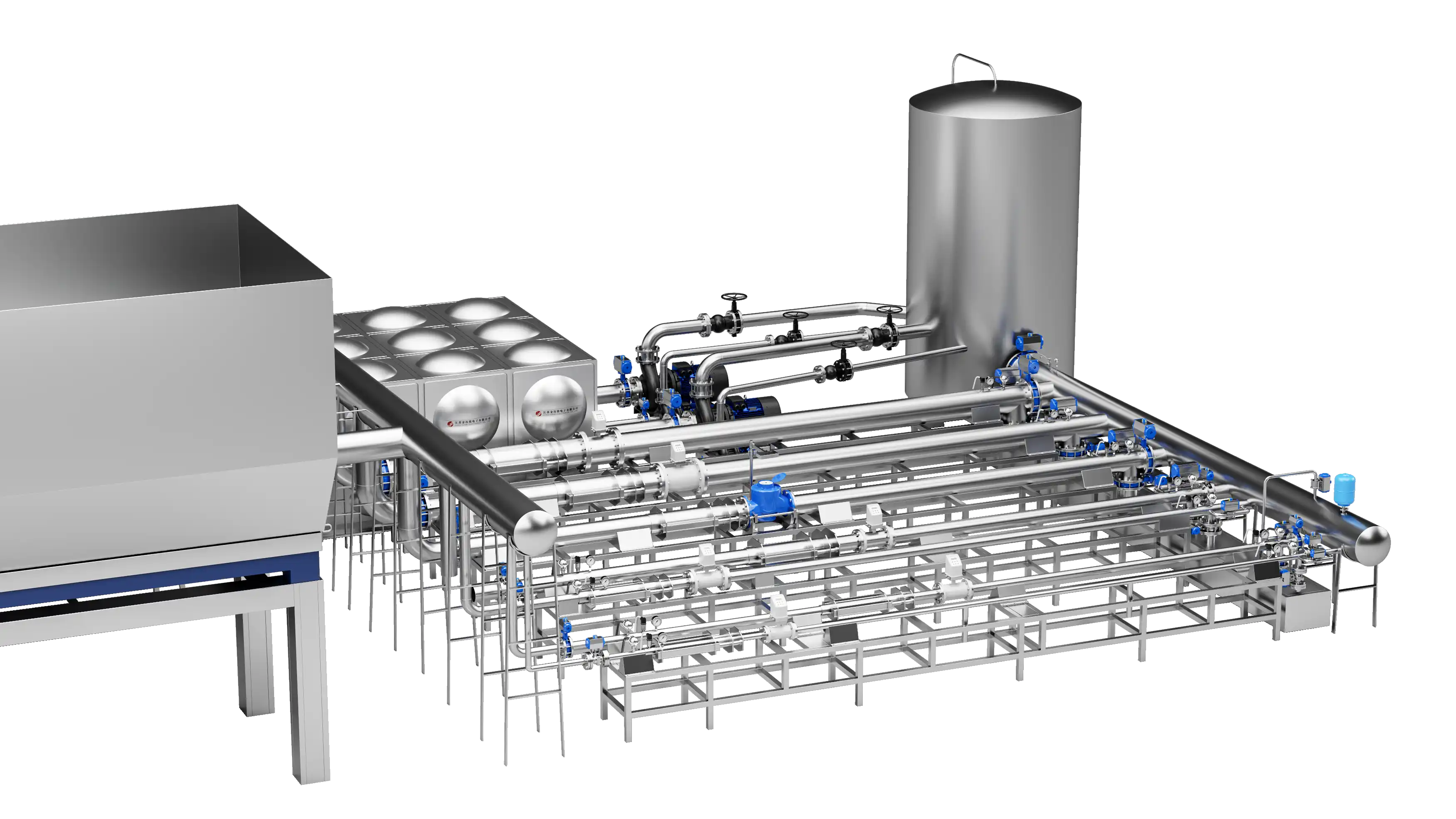 DN50-D300 Fully Automatic Water Meter Test Bench (Flat Layout Type - Mass Method）