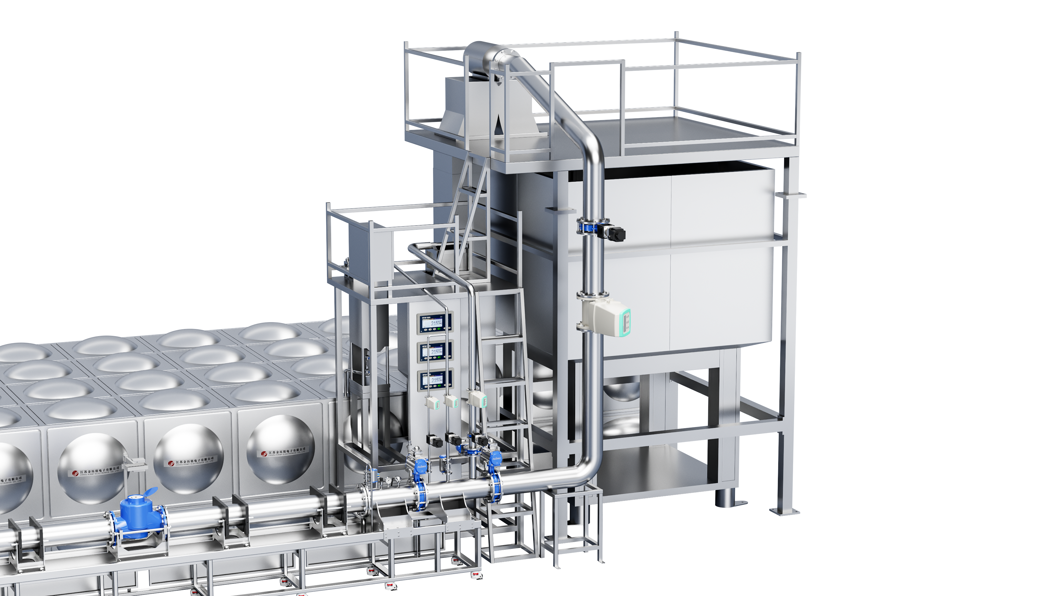 DN50-D200 Fully Automatic Water Flow Calibration Device (Tube-Replacement - Mass Method)